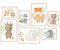Poster Set Aquarell Animals