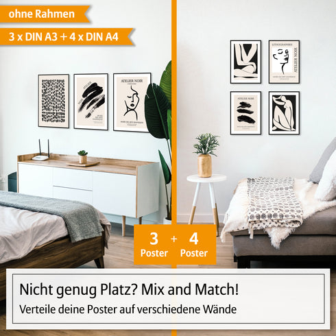 Poster Set Atelier Noir