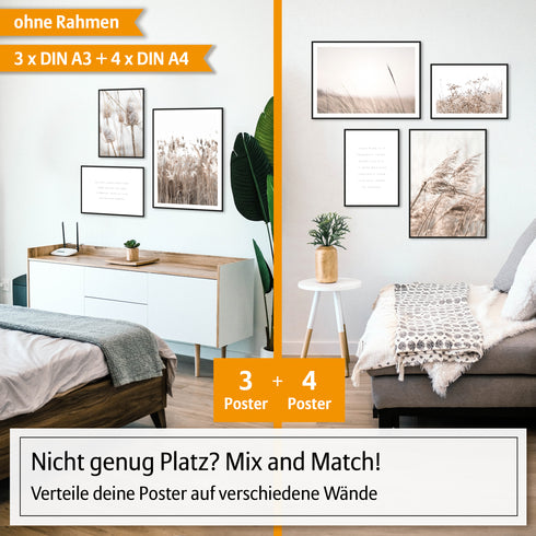 Poster Set Beige