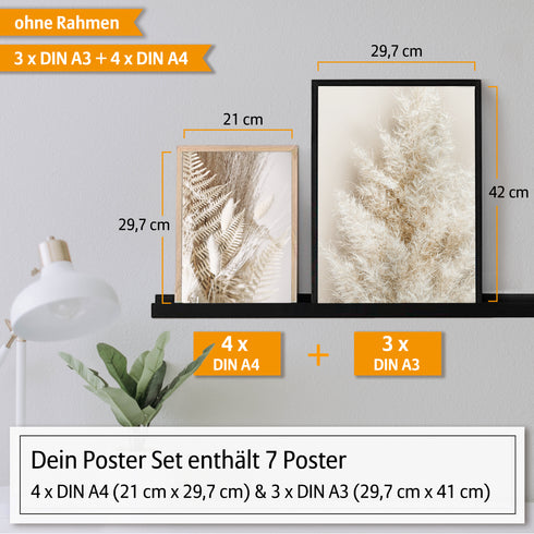 Poster Set Dry Grass