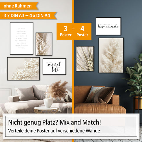 Poster Set Dry Grass