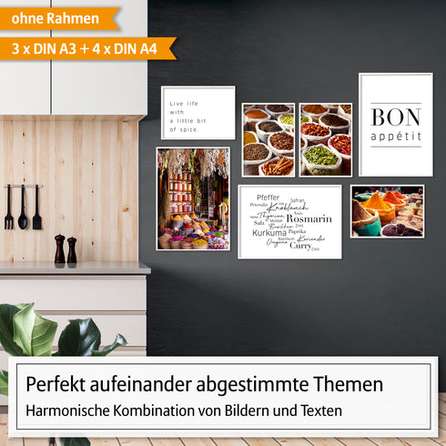 Poster Set Gewürze