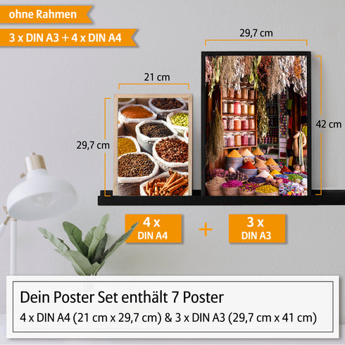 Poster Set Gewürze
