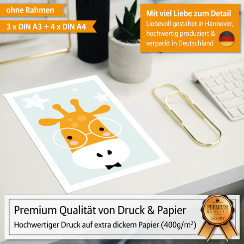 Poster Set Giraffe
