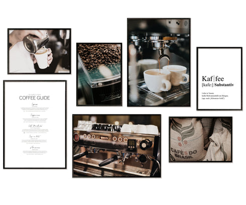 Poster Set Kaffee