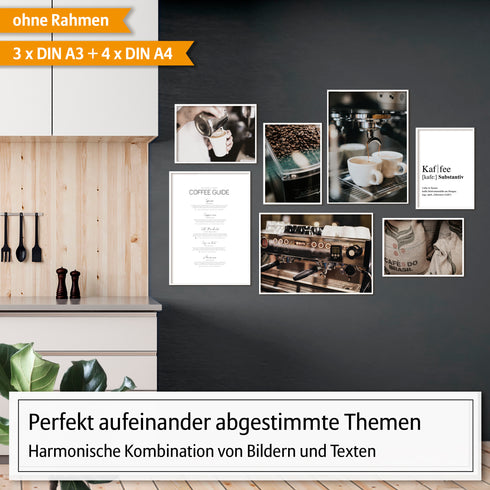Poster Set Kaffee