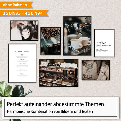 Poster Set Kaffee