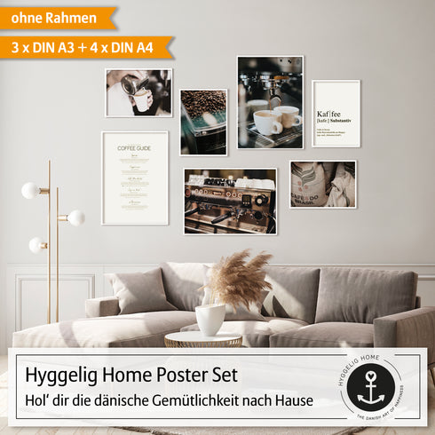 Poster Set Kaffee