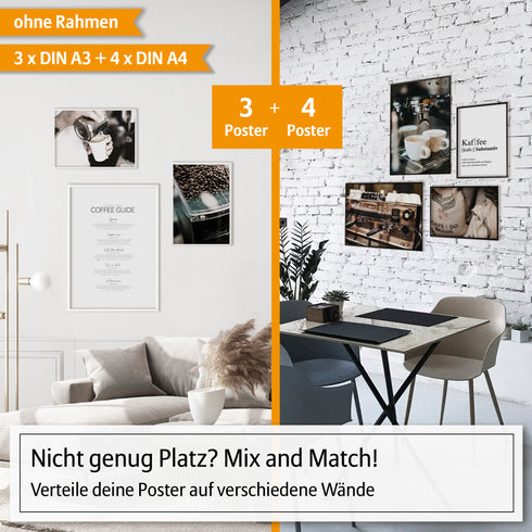 Poster Set Kaffee