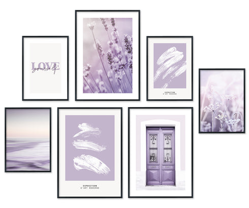 Poster Set Lavendel