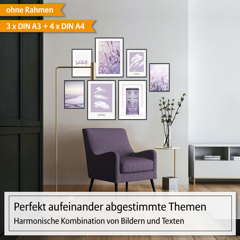 Poster Set Lavendel