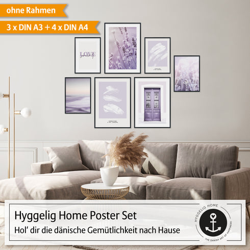 Poster Set Lavendel