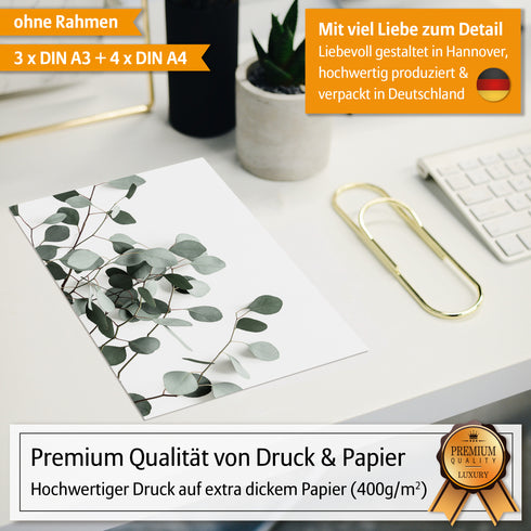 Poster Set Leaves