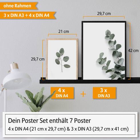 Poster Set Leaves