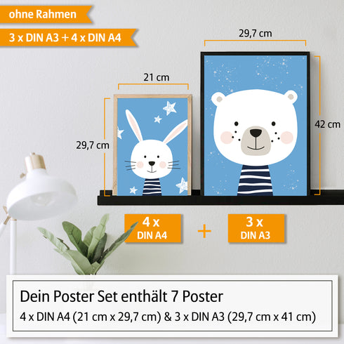 Poster Set Löwe