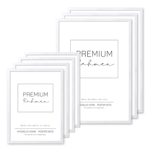 Rahmen Set aus Holz weiss