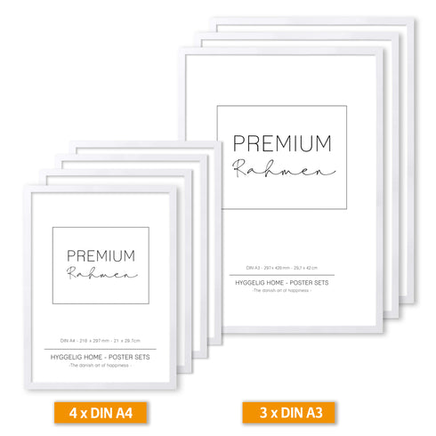 Rahmen Set aus Holz weiss