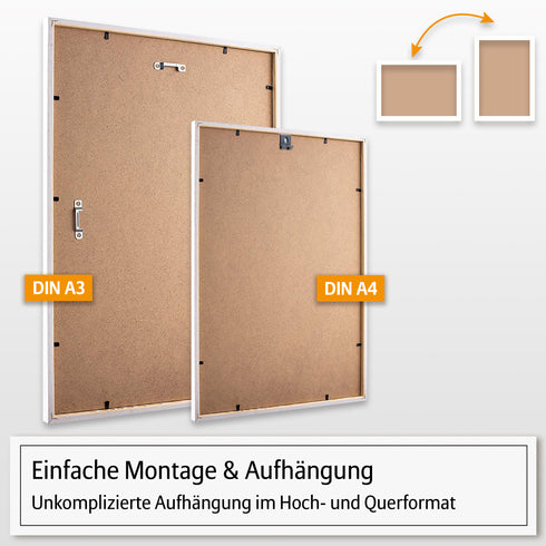 Rahmen Set aus Holz weiss