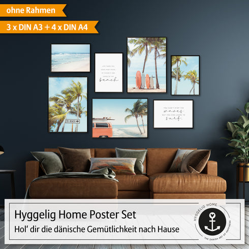 Poster Set Surfing