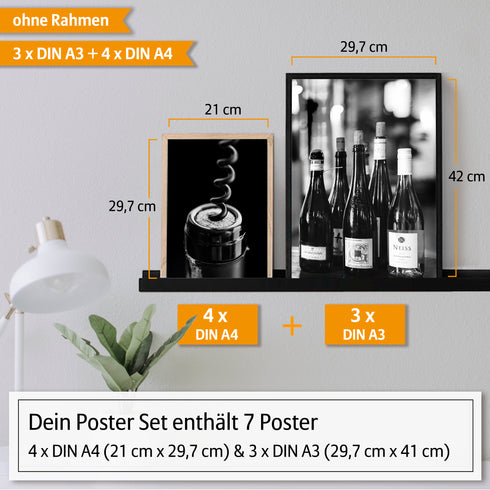 Poster Set Wein