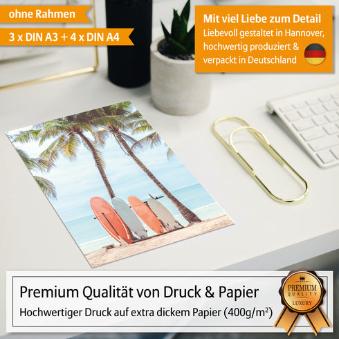 Poster Set Surfing